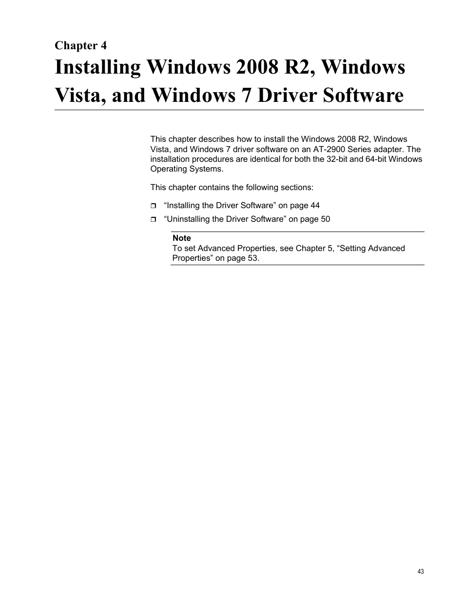 Chapter 4 | Allied Telesis AT-2900 Series Adapters User Manual | Page 43 / 142