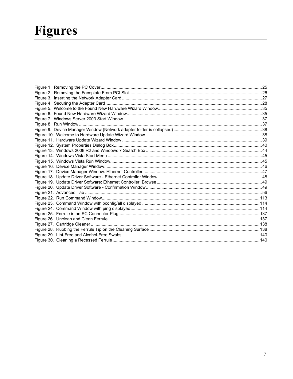 Figures | Allied Telesis AT-2900 Series Adapters User Manual | Page 7 / 142