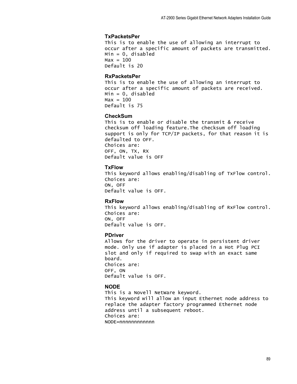 Allied Telesis AT-2900 Series Adapters User Manual | Page 89 / 142