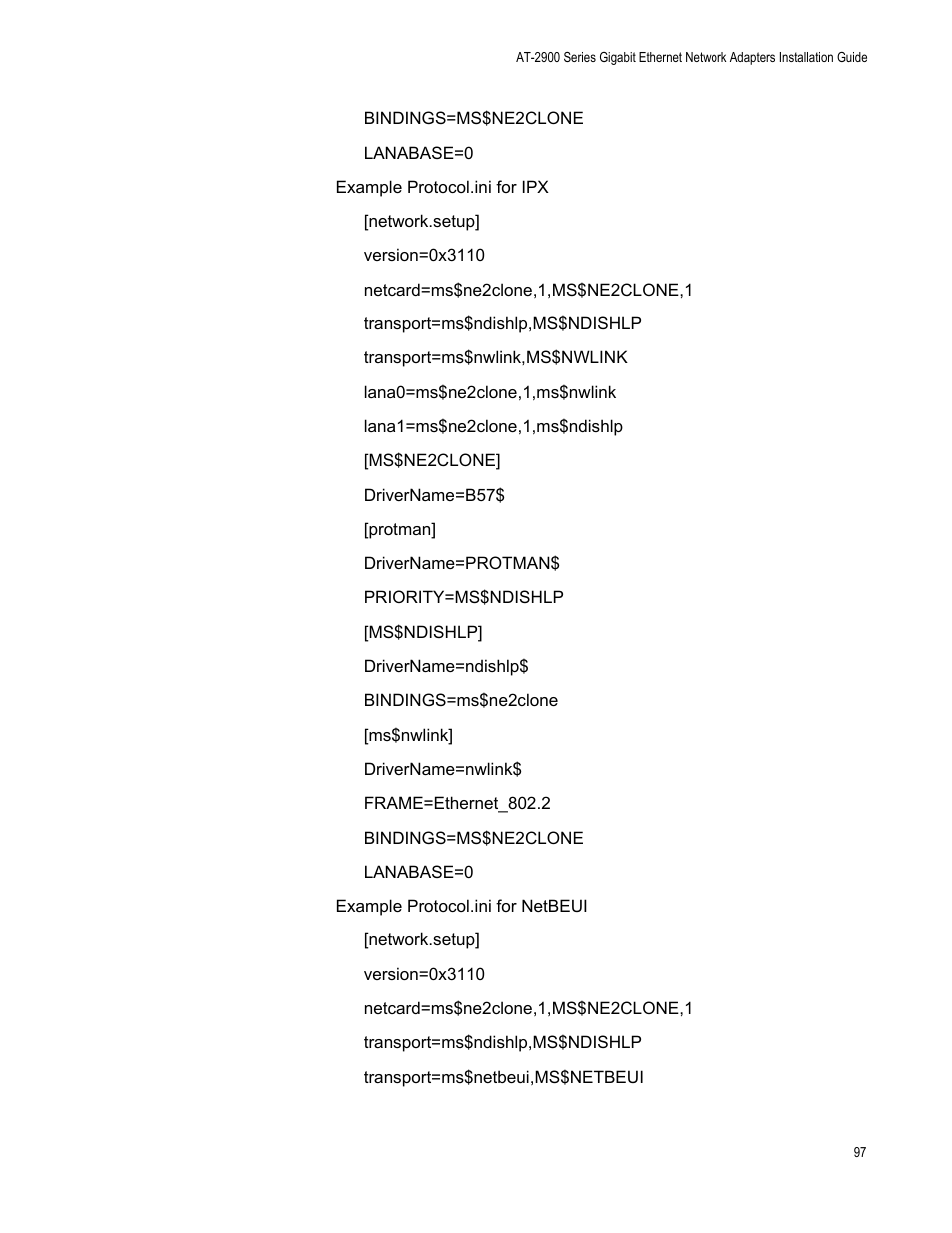 Allied Telesis AT-2900 Series Adapters User Manual | Page 97 / 142