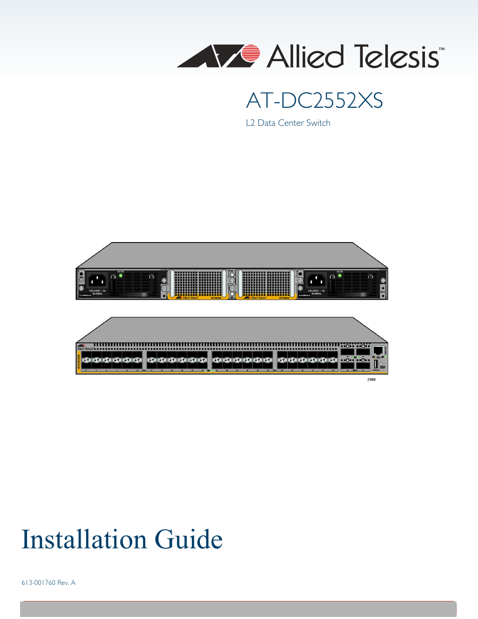 Allied Telesis AT-DC2552XS User Manual | 84 pages