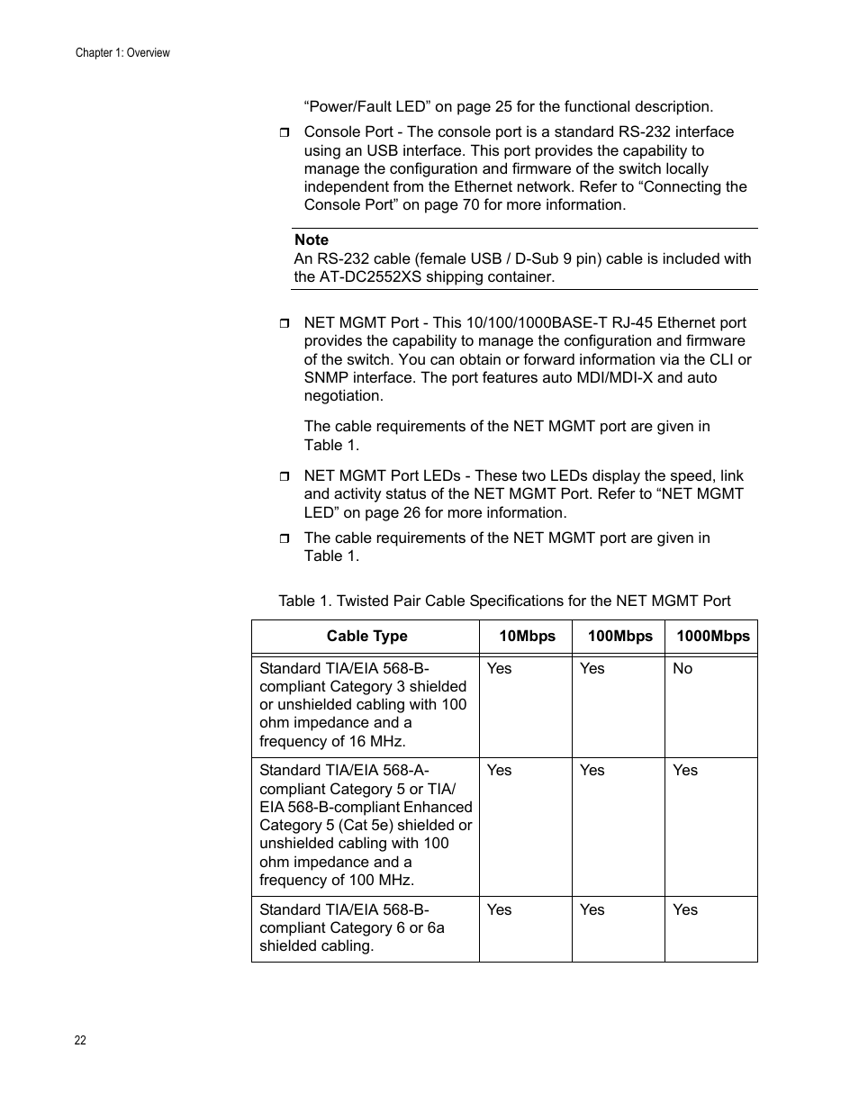 Allied Telesis AT-DC2552XS User Manual | Page 22 / 84