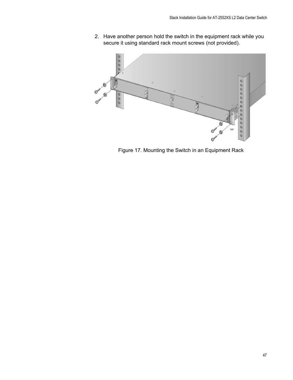 Allied Telesis AT-DC2552XS User Manual | Page 47 / 84