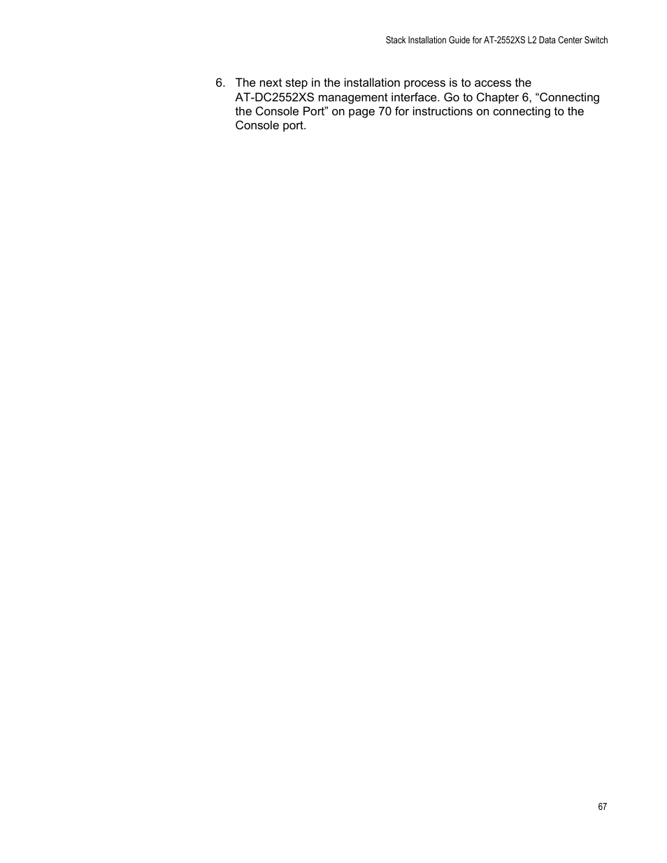 Allied Telesis AT-DC2552XS User Manual | Page 67 / 84