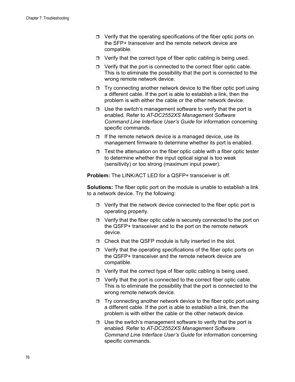 Allied Telesis AT-DC2552XS User Manual | Page 76 / 84