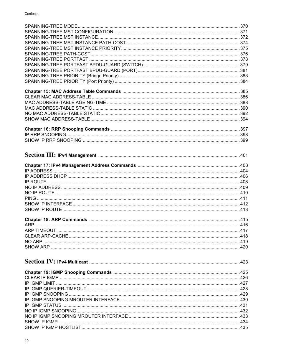 Allied Telesis AT-DC2552XS User Manual | Page 10 / 550