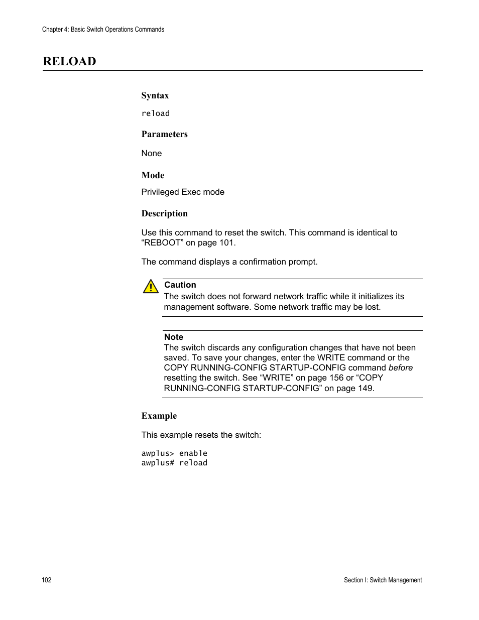 Reload | Allied Telesis AT-DC2552XS User Manual | Page 102 / 550