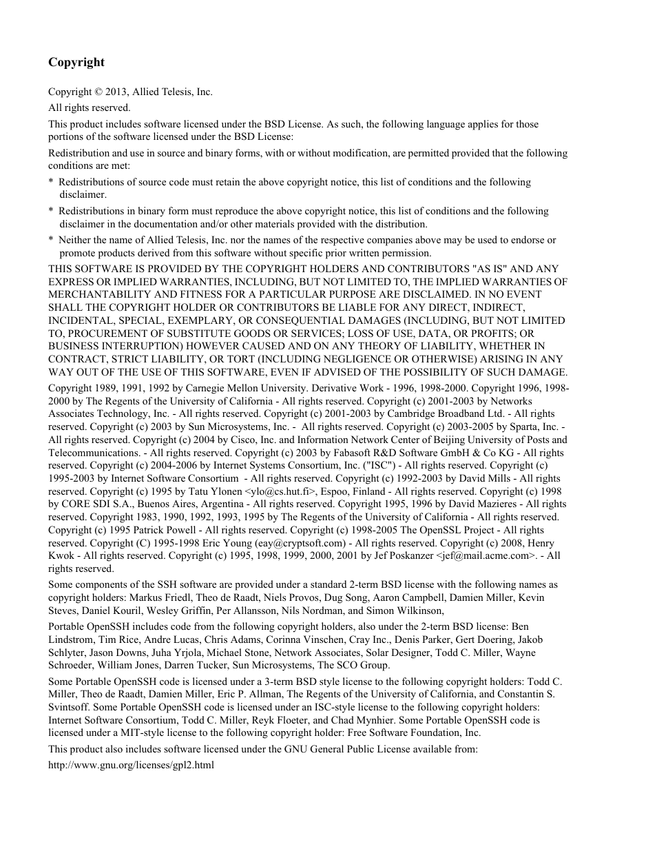 Allied Telesis AT-DC2552XS User Manual | Page 2 / 550