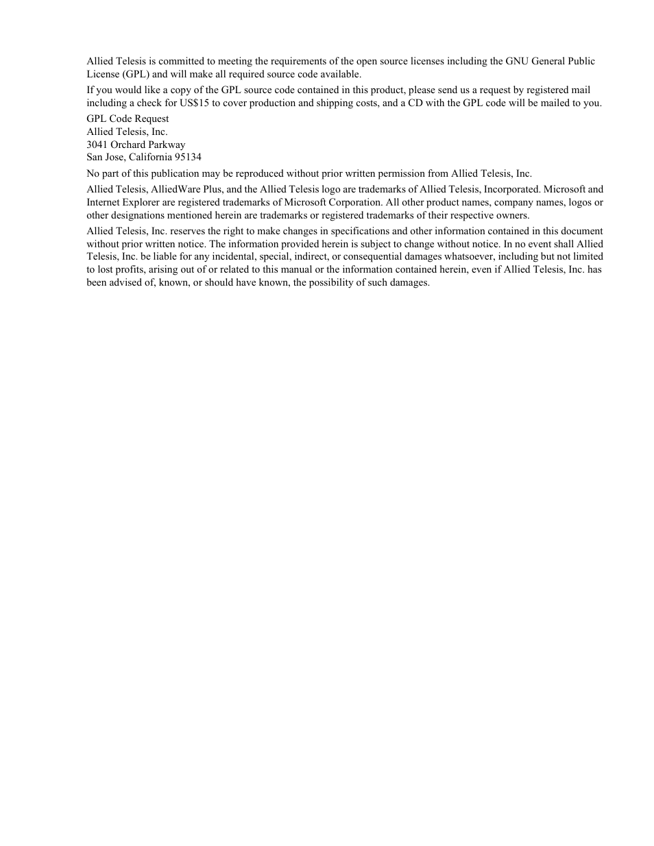 Allied Telesis AT-DC2552XS User Manual | Page 3 / 550