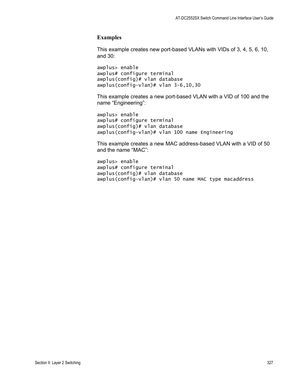 Allied Telesis AT-DC2552XS User Manual | Page 327 / 550