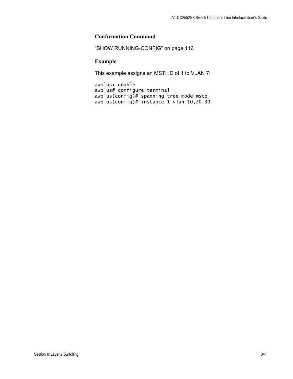 Allied Telesis AT-DC2552XS User Manual | Page 341 / 550