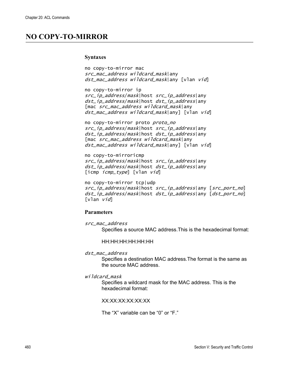 No copy-to-mirror | Allied Telesis AT-DC2552XS User Manual | Page 460 / 550