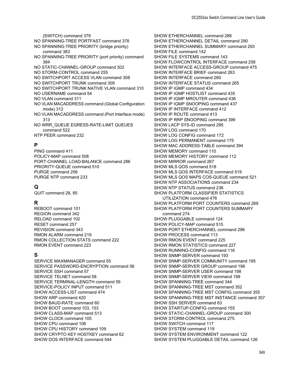 Allied Telesis AT-DC2552XS User Manual | Page 549 / 550