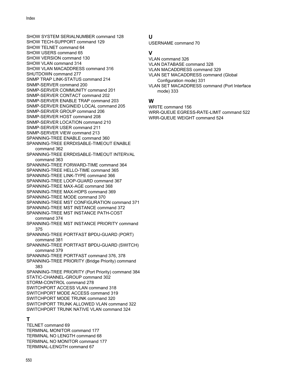 Allied Telesis AT-DC2552XS User Manual | Page 550 / 550