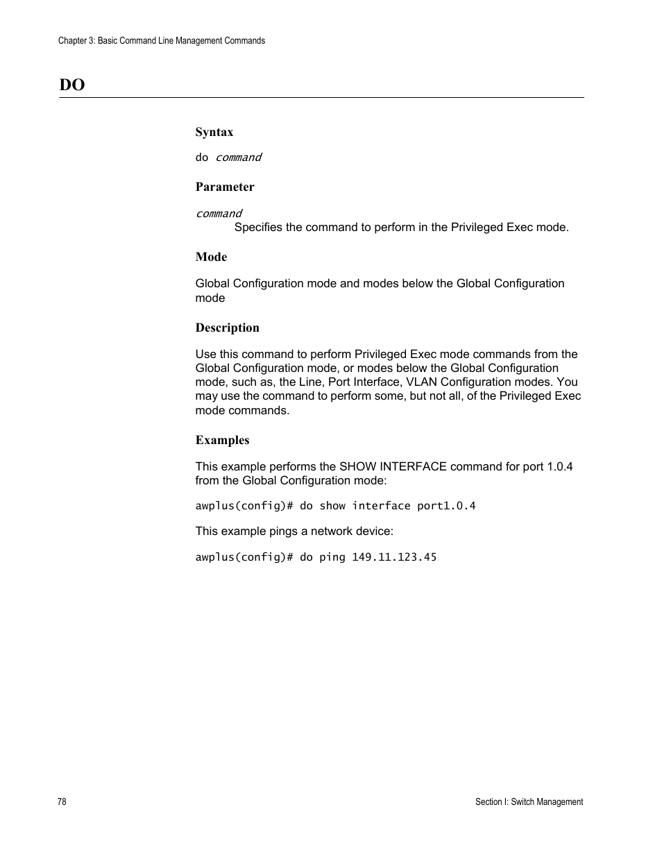 Allied Telesis AT-DC2552XS User Manual | Page 78 / 550
