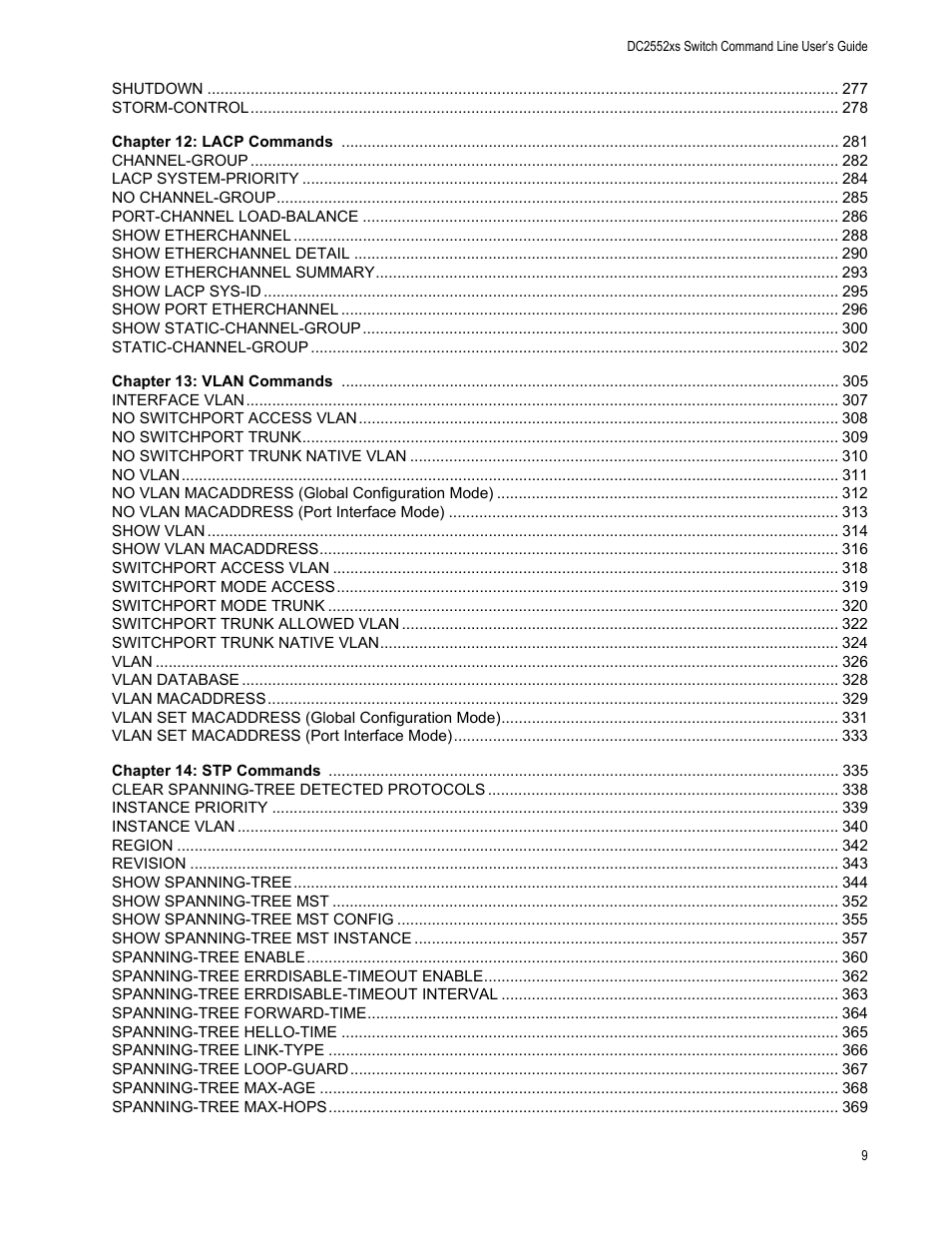Allied Telesis AT-DC2552XS User Manual | Page 9 / 550