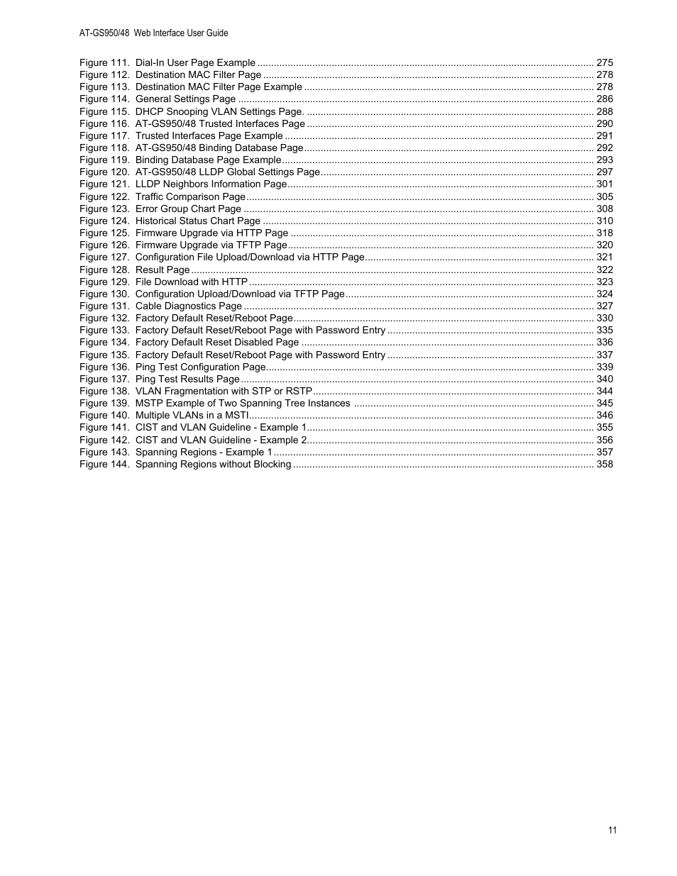 Allied Telesis AT-GS950/48 User Manual | Page 11 / 378