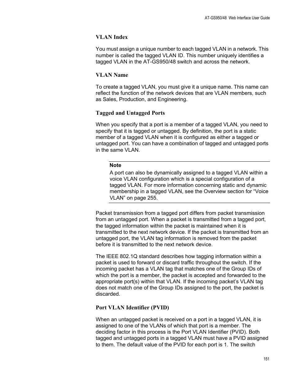 Allied Telesis AT-GS950/48 User Manual | Page 151 / 378