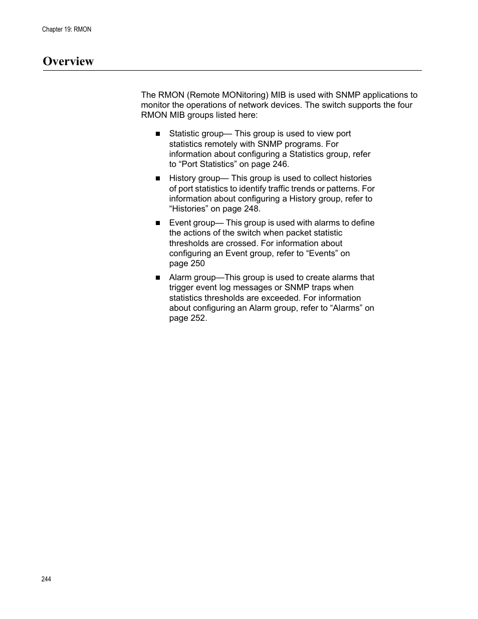 Overview | Allied Telesis AT-GS950/48 User Manual | Page 244 / 378