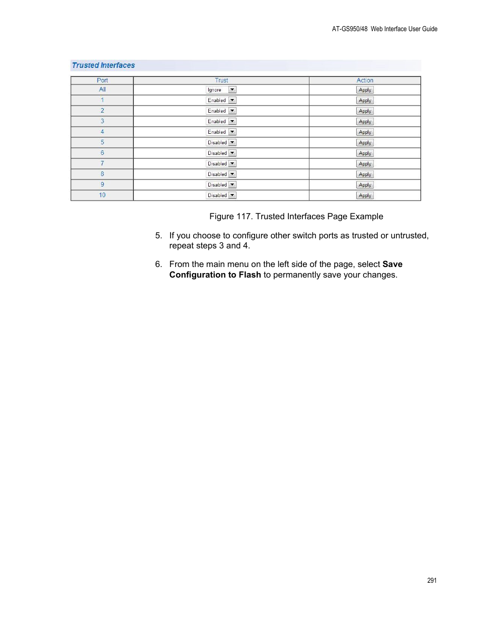 Allied Telesis AT-GS950/48 User Manual | Page 291 / 378