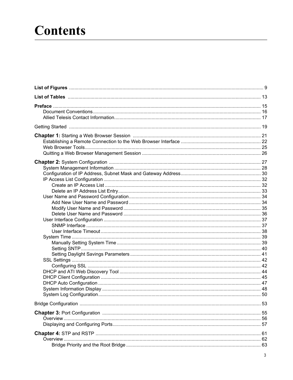 Allied Telesis AT-GS950/48 User Manual | Page 3 / 378