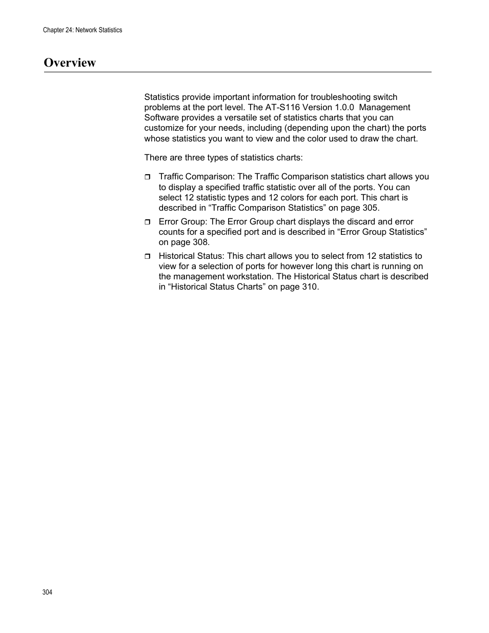 Overview | Allied Telesis AT-GS950/48 User Manual | Page 304 / 378