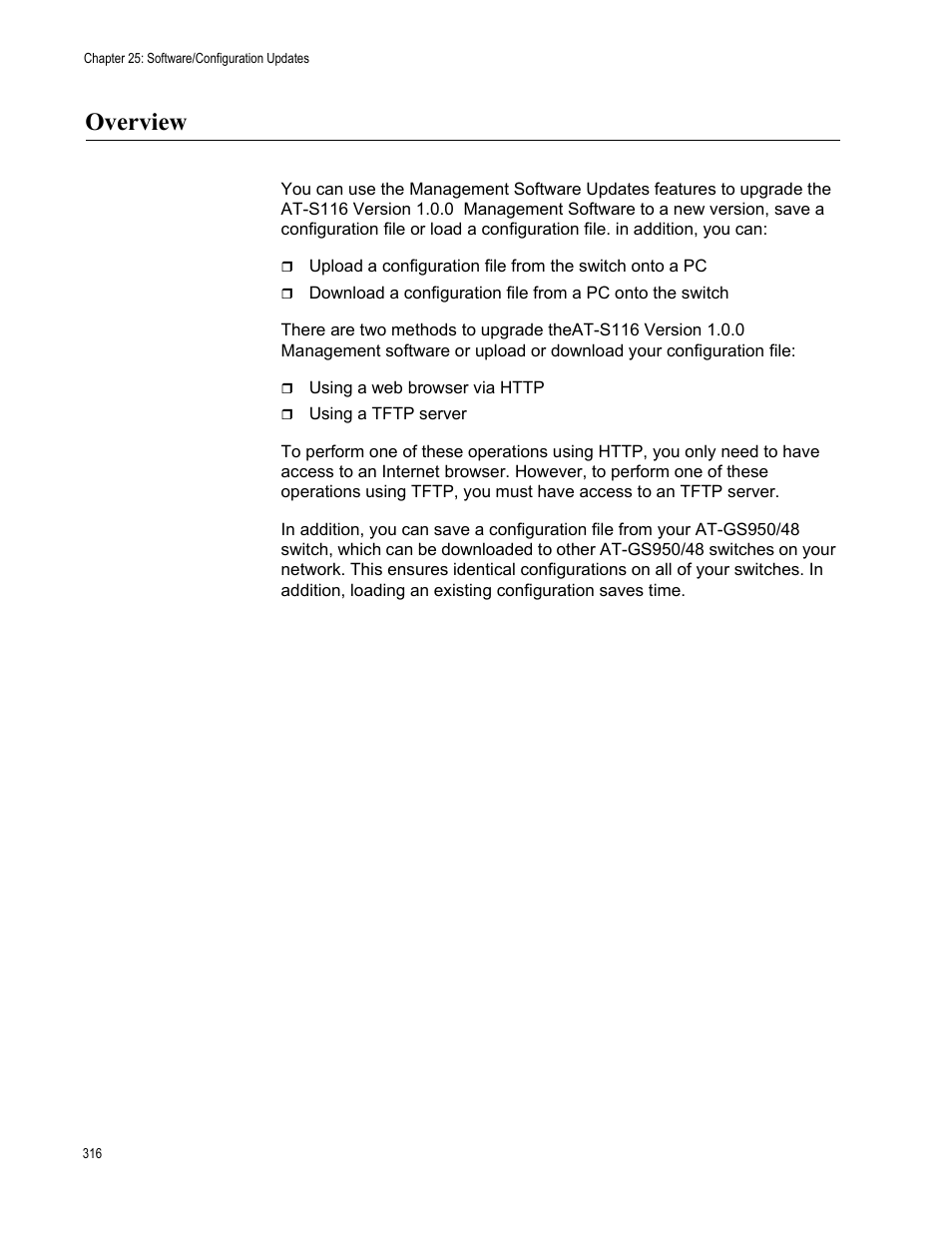 Overview | Allied Telesis AT-GS950/48 User Manual | Page 316 / 378