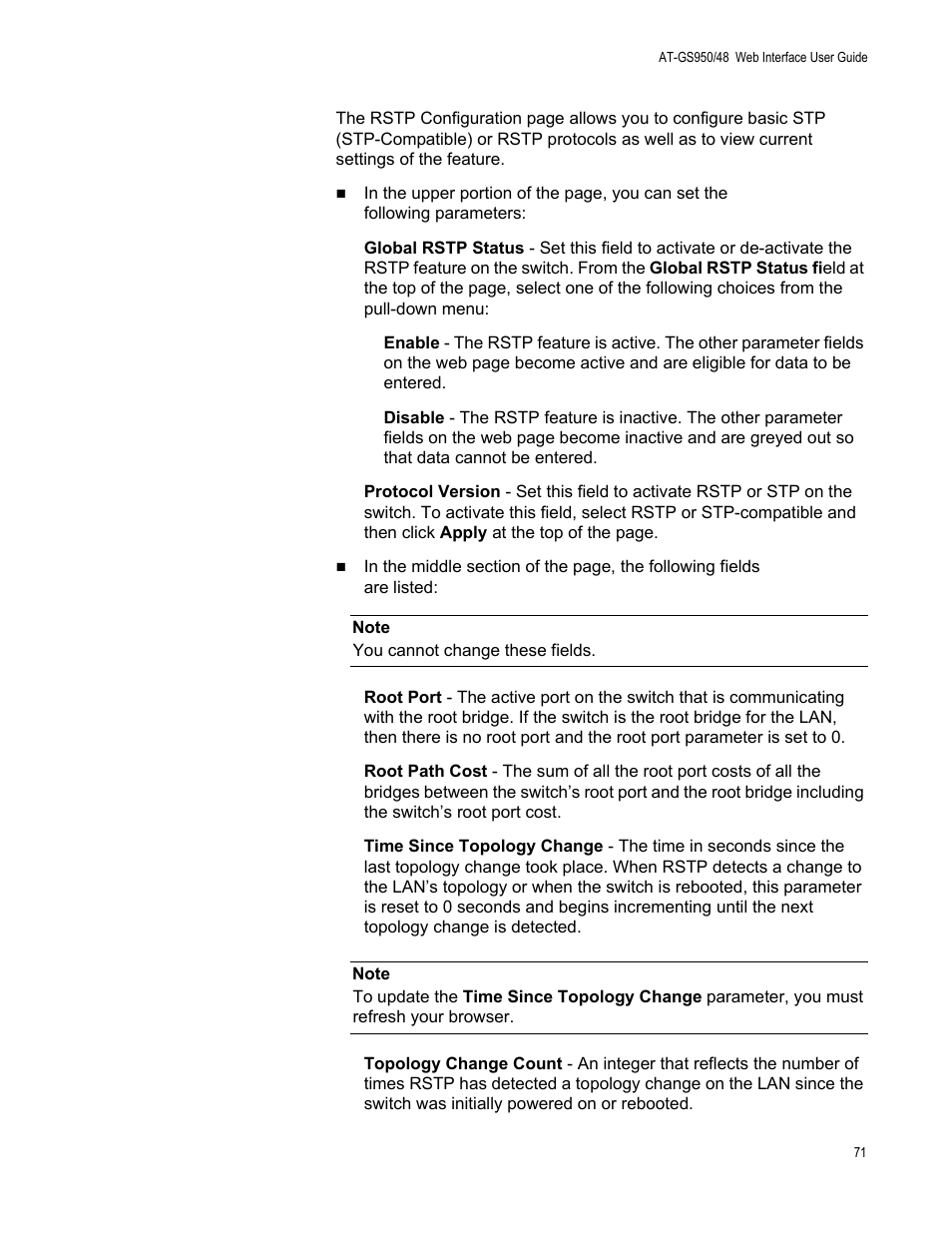 Allied Telesis AT-GS950/48 User Manual | Page 71 / 378