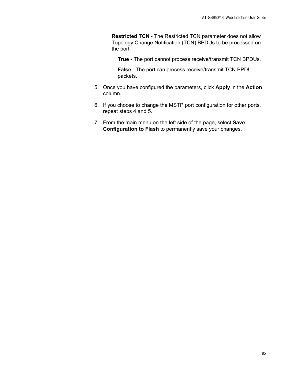 Allied Telesis AT-GS950/48 User Manual | Page 85 / 378