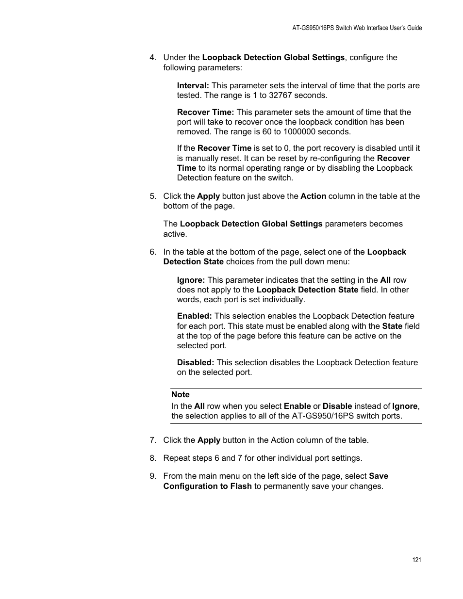 Allied Telesis AT-GS950/16PS User Manual | Page 121 / 386