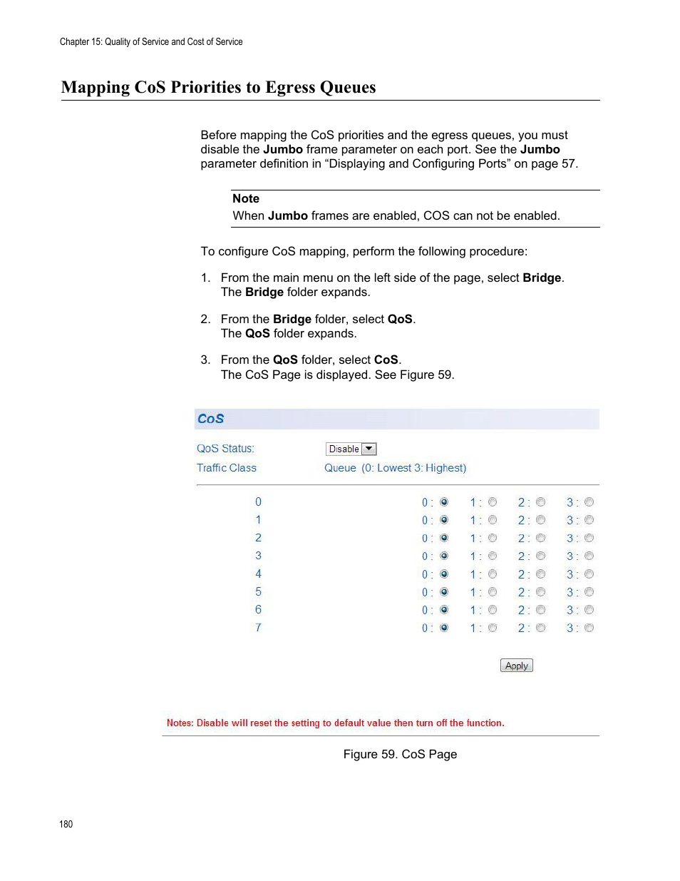 Mapping cos priorities to egress queues | Allied Telesis AT-GS950/16PS User Manual | Page 180 / 386