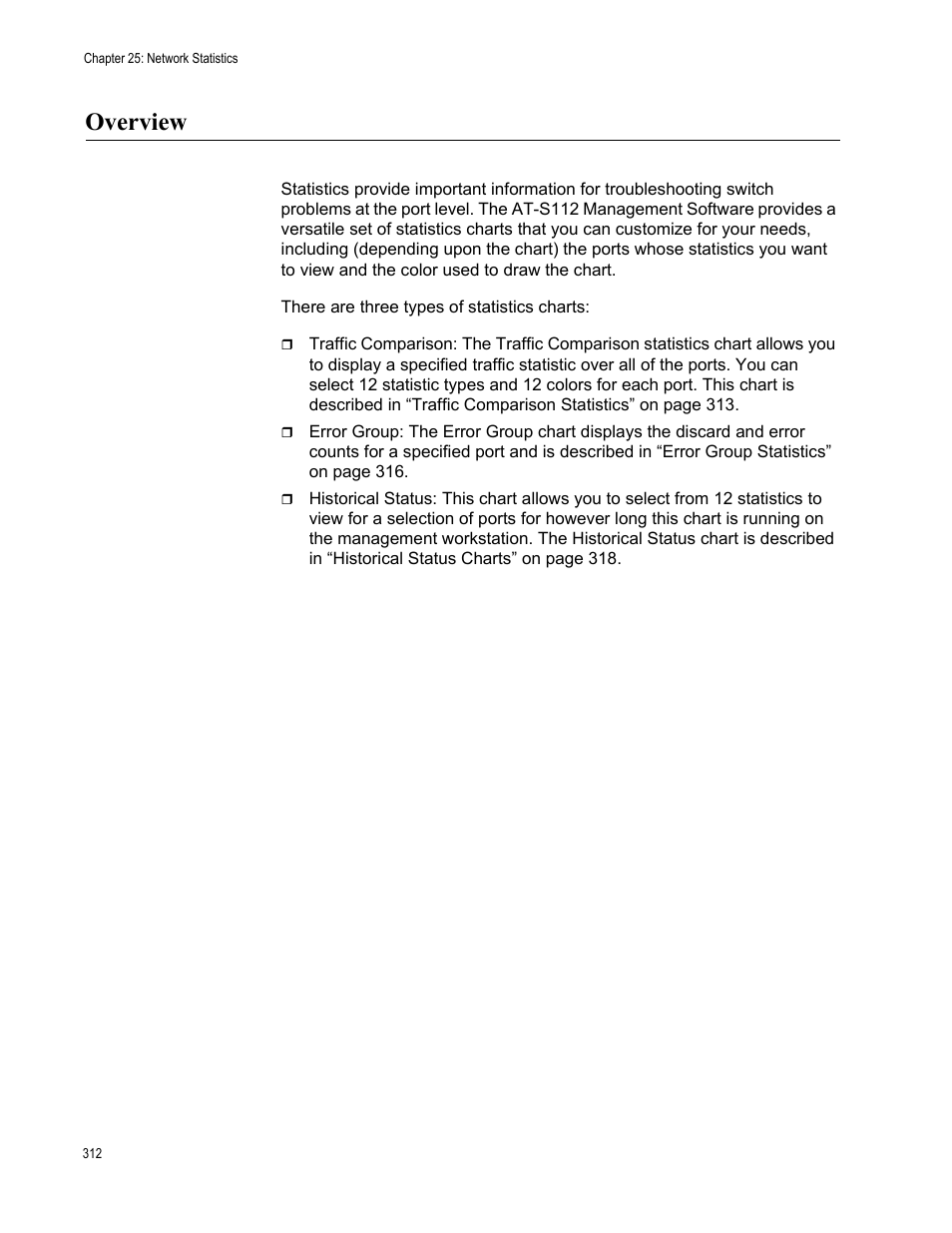 Overview | Allied Telesis AT-GS950/16PS User Manual | Page 312 / 386