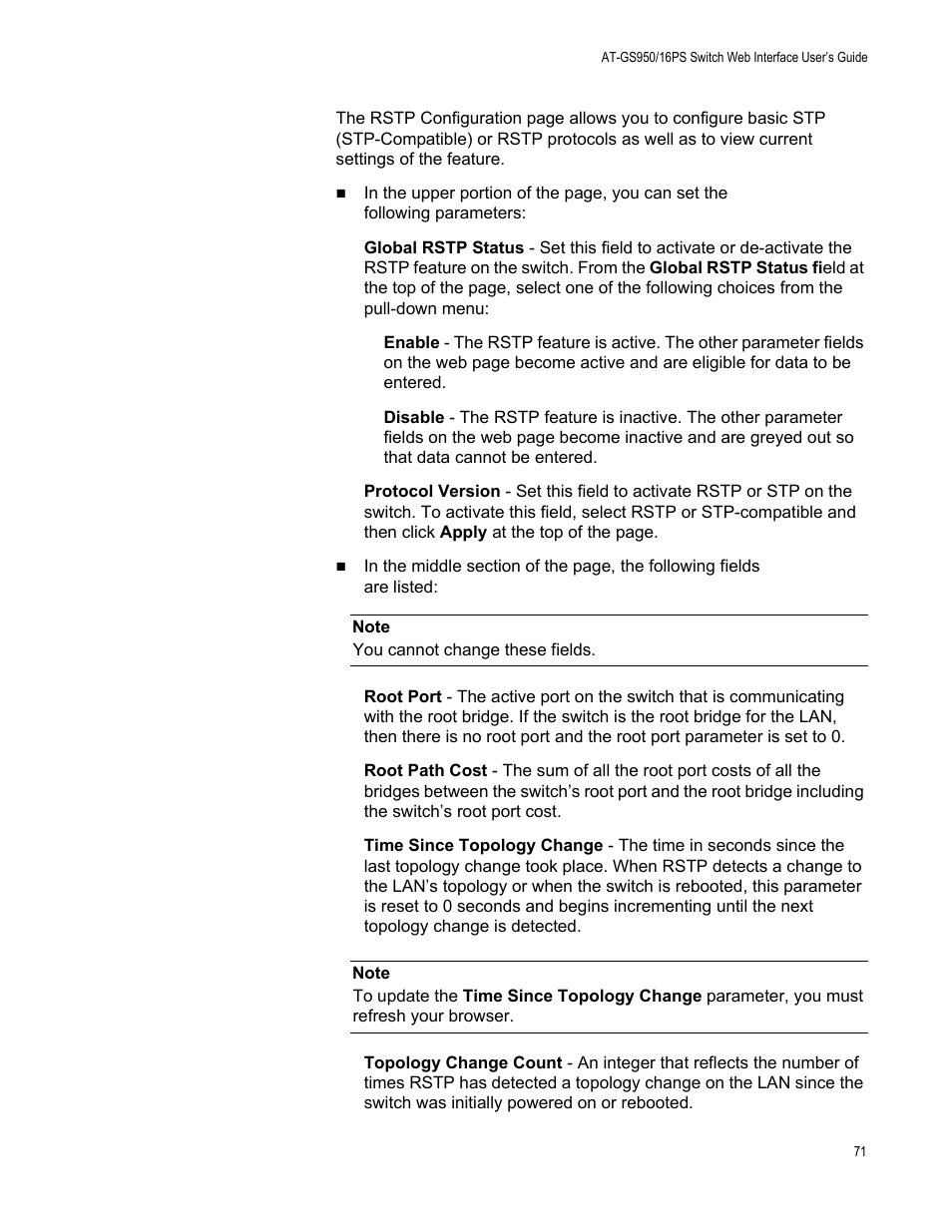 Allied Telesis AT-GS950/16PS User Manual | Page 71 / 386