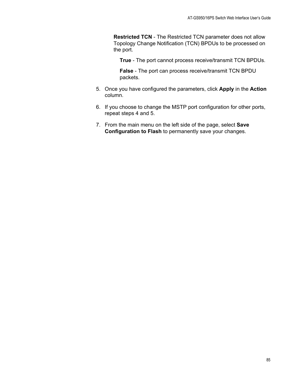 Allied Telesis AT-GS950/16PS User Manual | Page 85 / 386