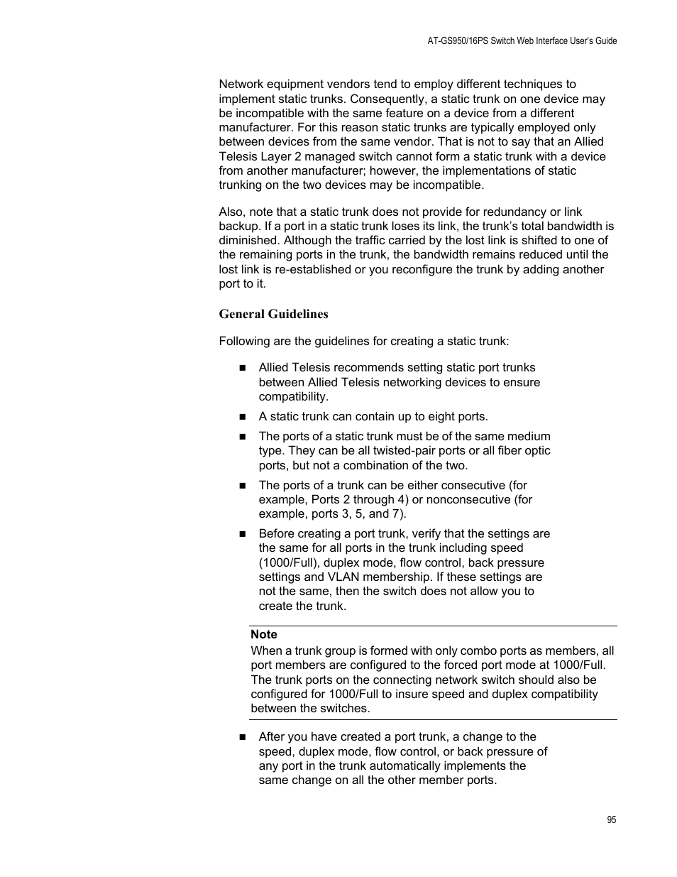 Allied Telesis AT-GS950/16PS User Manual | Page 95 / 386