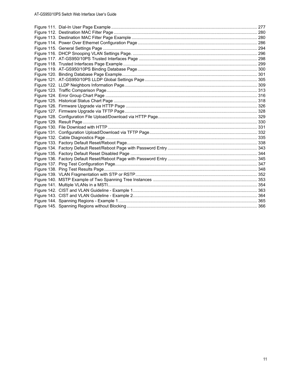 Allied Telesis AT-GS950/10PS User Manual | Page 11 / 386