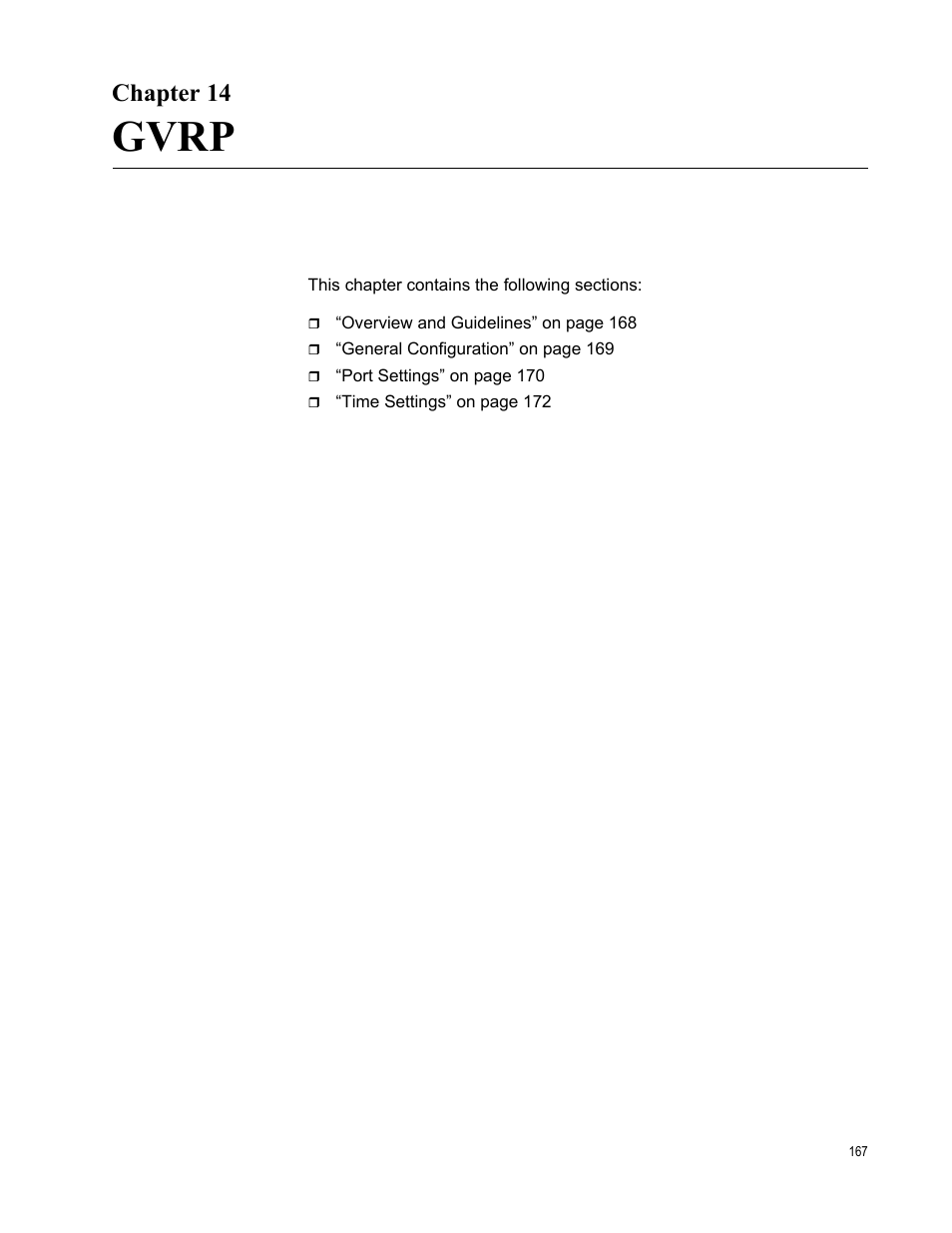 Chapter 14, Gvrp, Chapte | Allied Telesis AT-GS950/10PS User Manual | Page 167 / 386