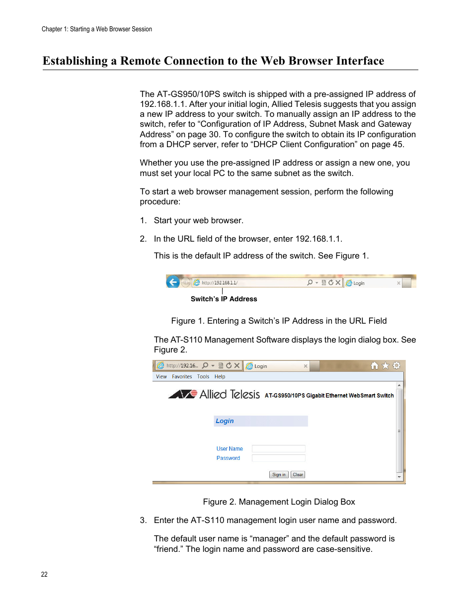 Allied Telesis AT-GS950/10PS User Manual | Page 22 / 386