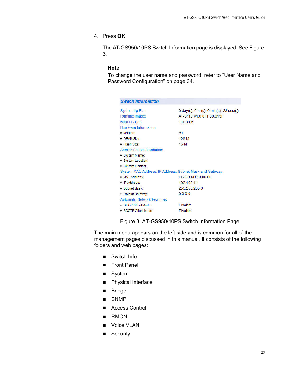 Allied Telesis AT-GS950/10PS User Manual | Page 23 / 386