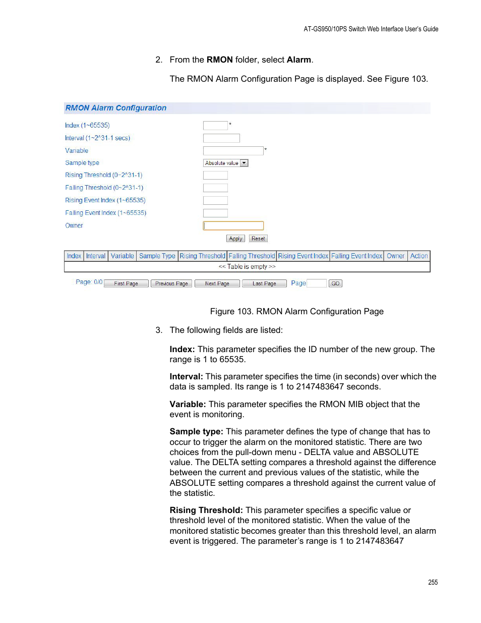 Allied Telesis AT-GS950/10PS User Manual | Page 255 / 386