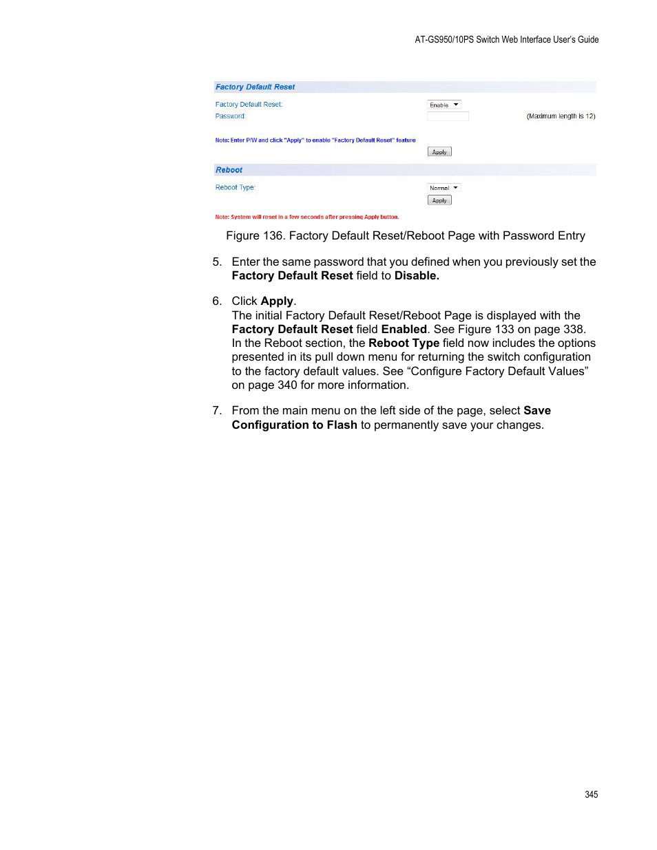 Allied Telesis AT-GS950/10PS User Manual | Page 345 / 386