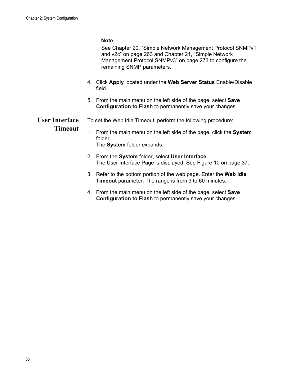 User interface timeout | Allied Telesis AT-GS950/10PS User Manual | Page 38 / 386