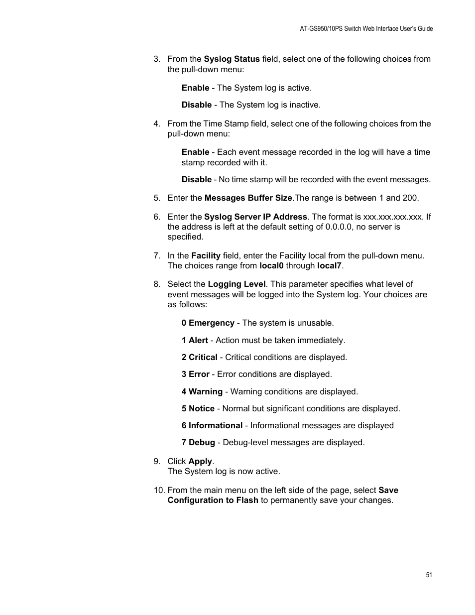 Allied Telesis AT-GS950/10PS User Manual | Page 51 / 386