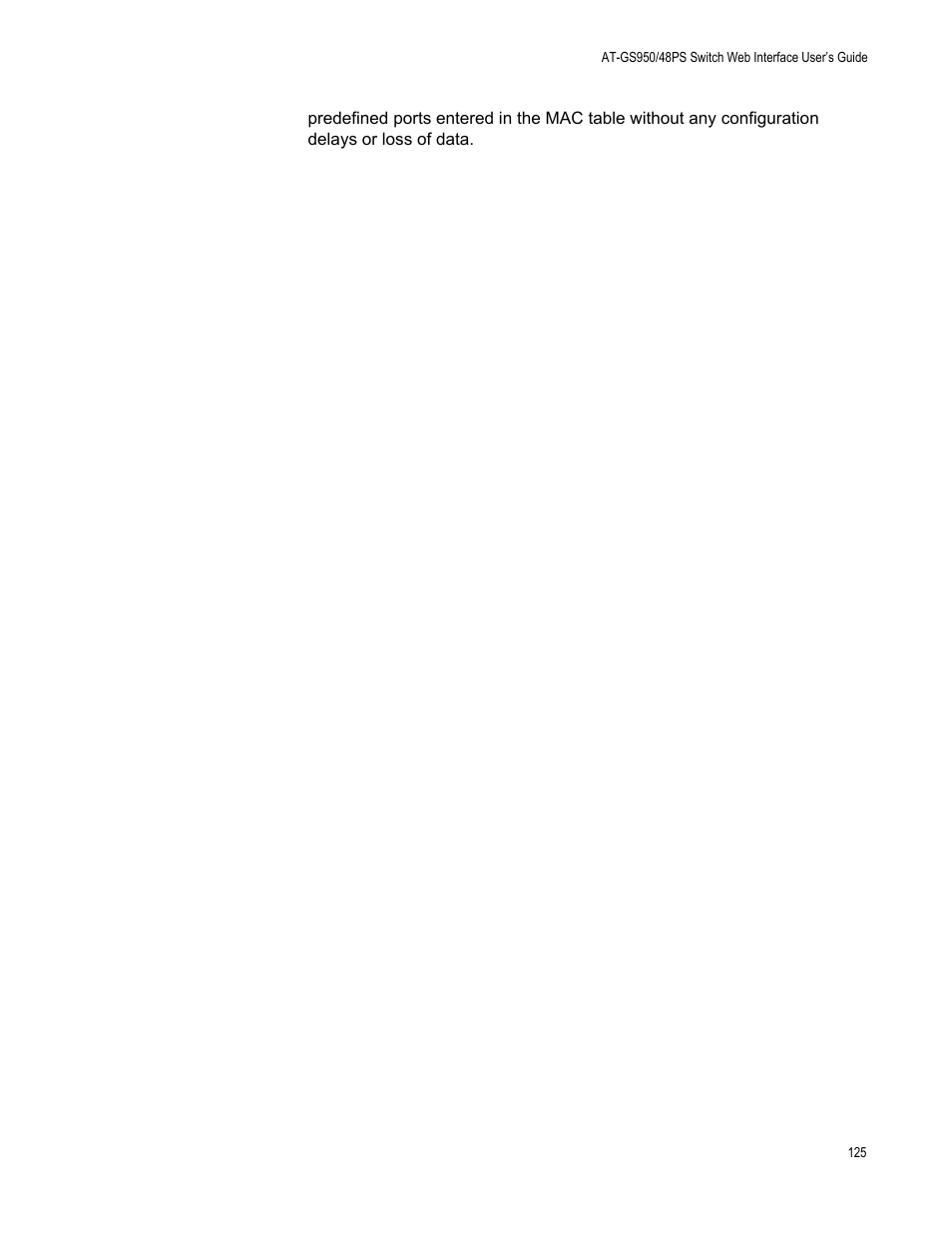 Allied Telesis AT-GS950/48PS User Manual | Page 125 / 386