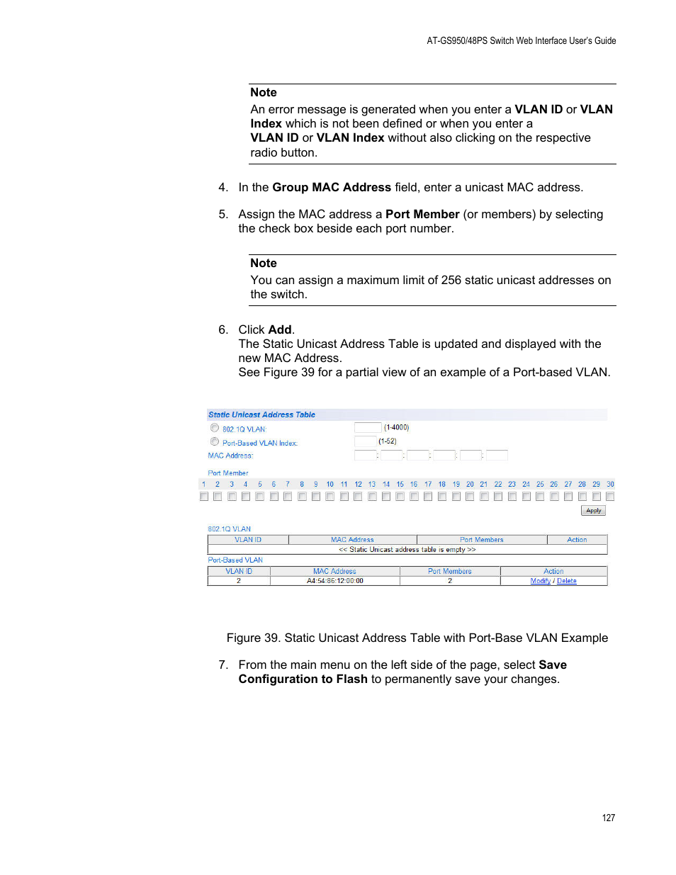 Allied Telesis AT-GS950/48PS User Manual | Page 127 / 386