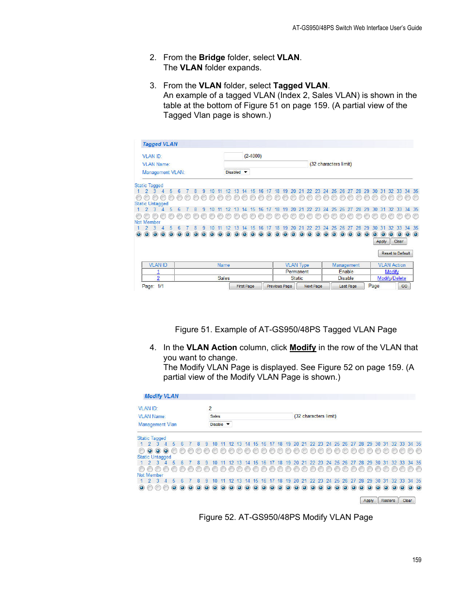Allied Telesis AT-GS950/48PS User Manual | Page 159 / 386