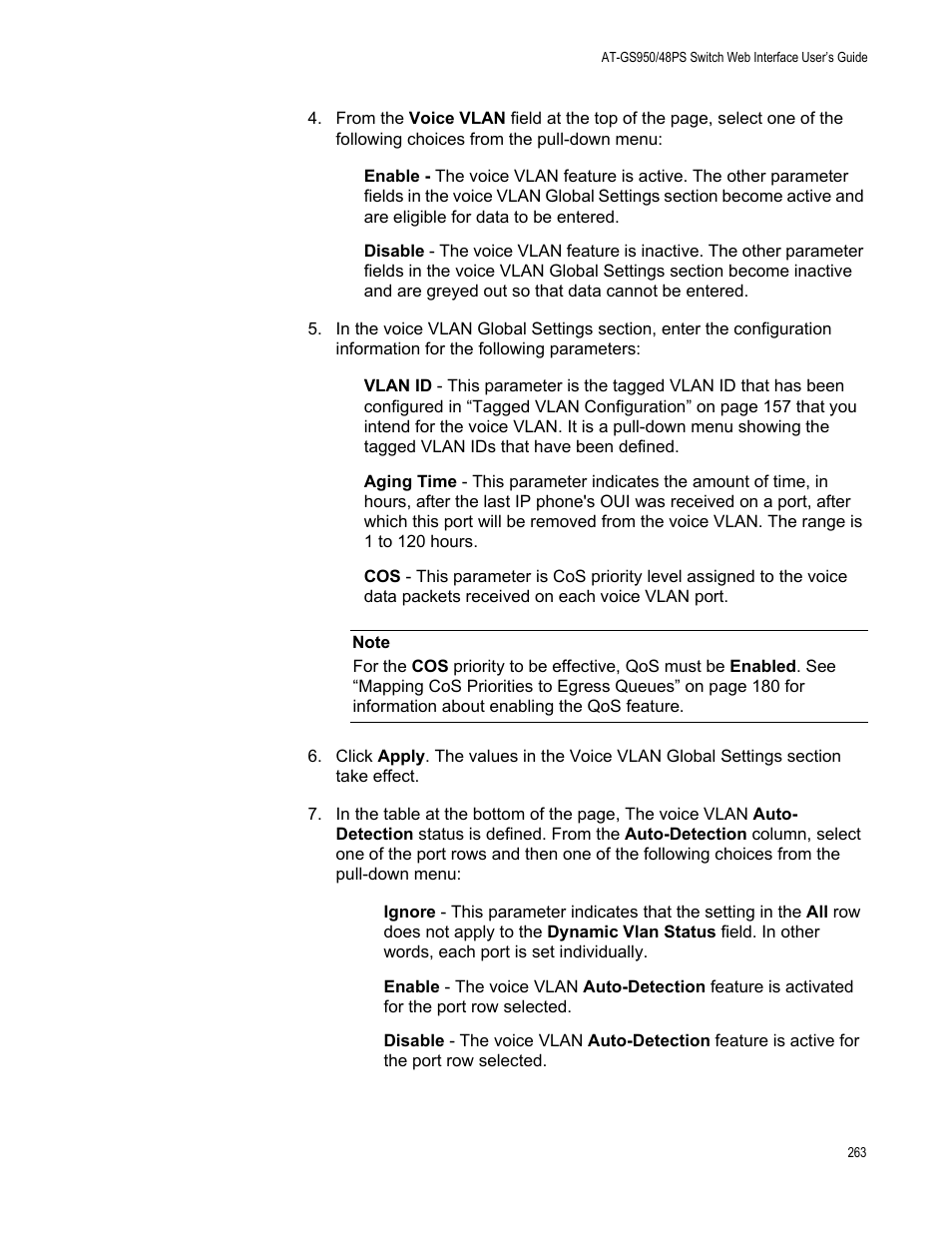 Allied Telesis AT-GS950/48PS User Manual | Page 263 / 386