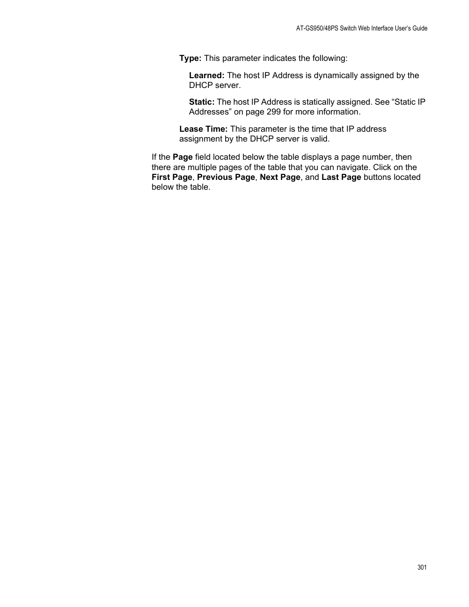 Allied Telesis AT-GS950/48PS User Manual | Page 301 / 386