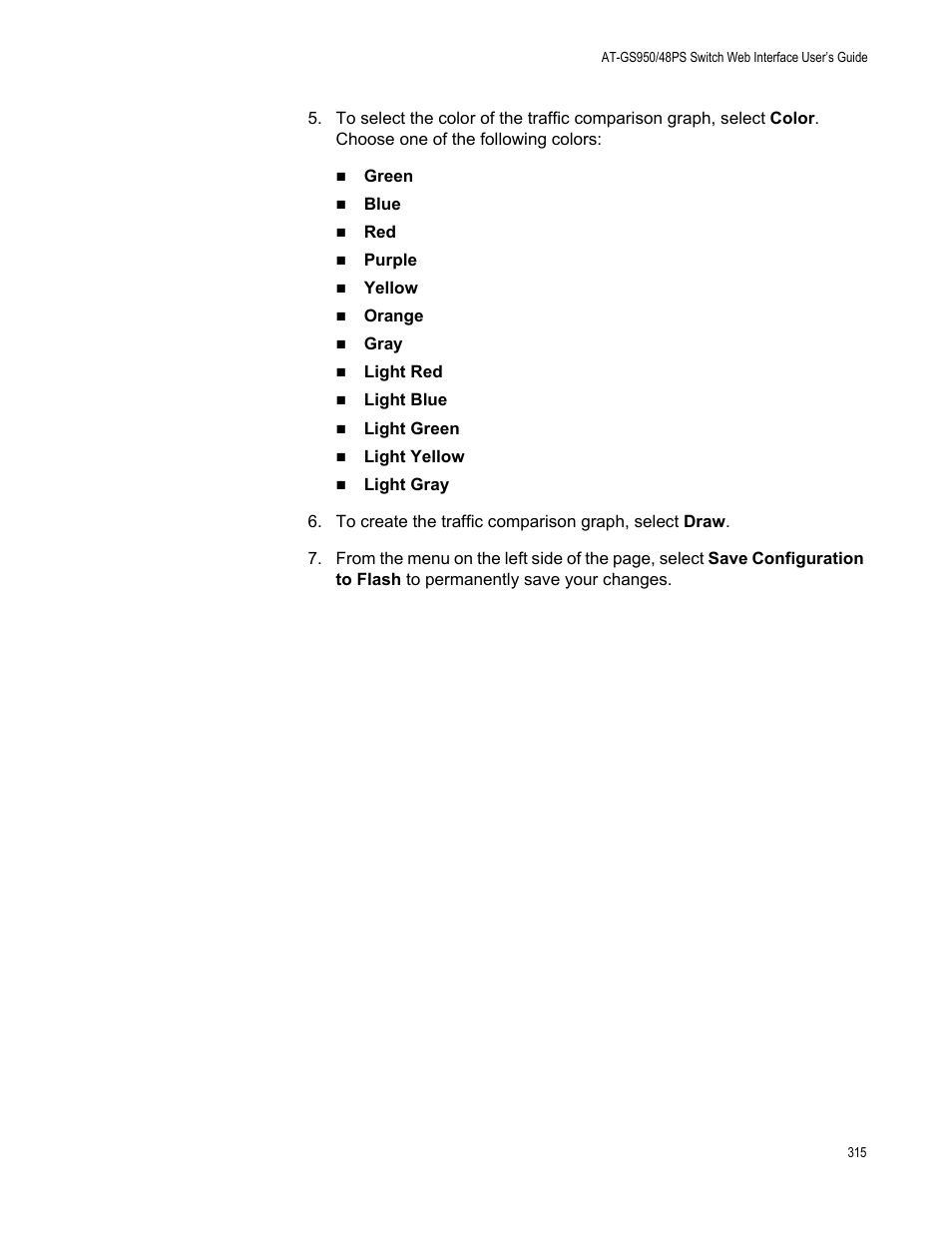 Allied Telesis AT-GS950/48PS User Manual | Page 315 / 386