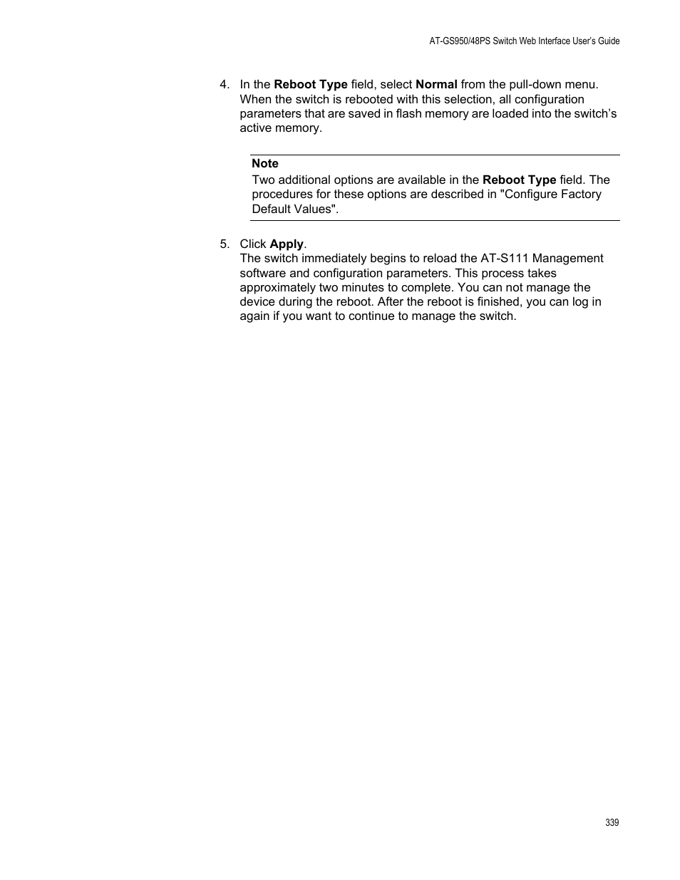 Allied Telesis AT-GS950/48PS User Manual | Page 339 / 386